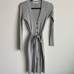 Forever 21 Ribbed Button-Down Sweater Dress